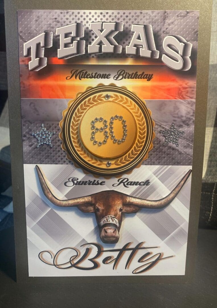 A poster of the bulls and the words " 8 0 "