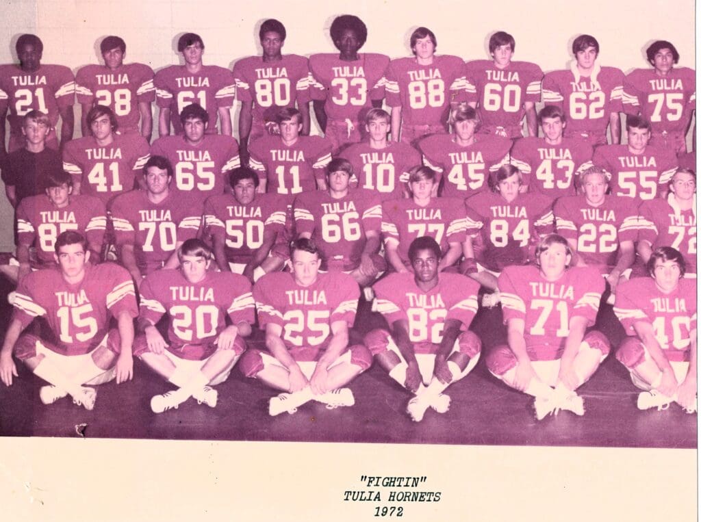 1972 Tulia Hornets football team photo.